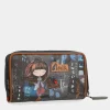 Anekke Contemporary Medium Embossed Rfid Wallet Flash Sale