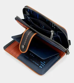 Anekke Contemporary Medium Embossed Rfid Wallet Flash Sale