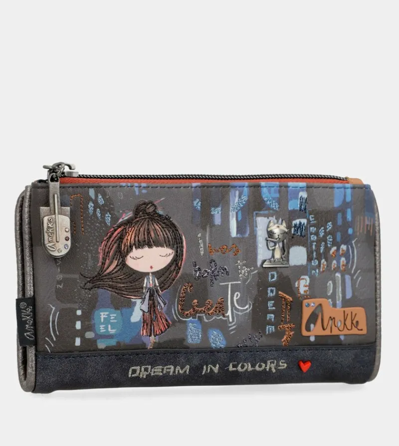 Anekke Contemporary Medium Flexible Rfid Wallet Hot