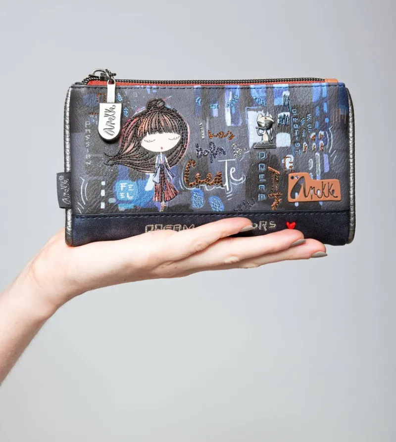 Anekke Contemporary Medium Flexible Rfid Wallet Hot