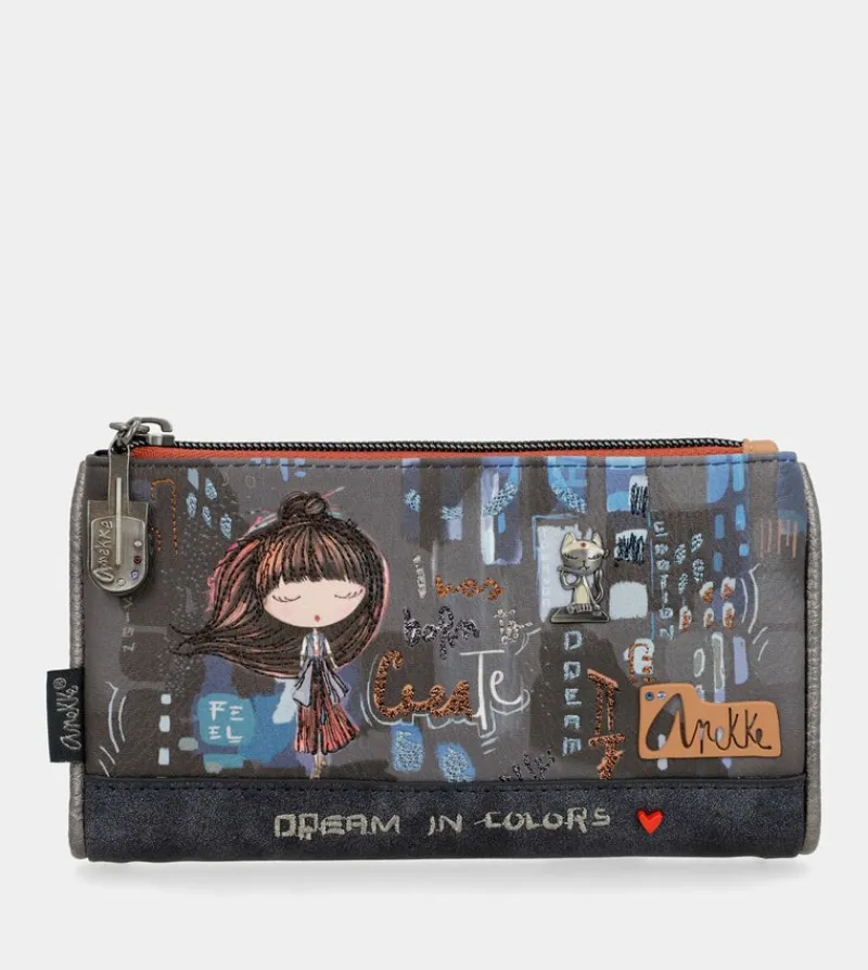 Anekke Contemporary Medium Flexible Rfid Wallet Hot
