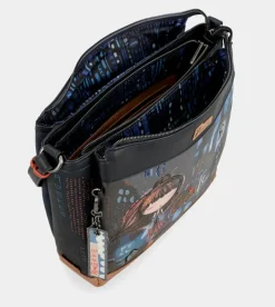 Anekke Contemporary Rectangular 3 Compartment Shoulder Bag Contemporary Best Sale