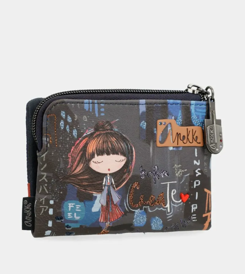 Anekke Contemporary Small Flexible Rfid Wallet Store