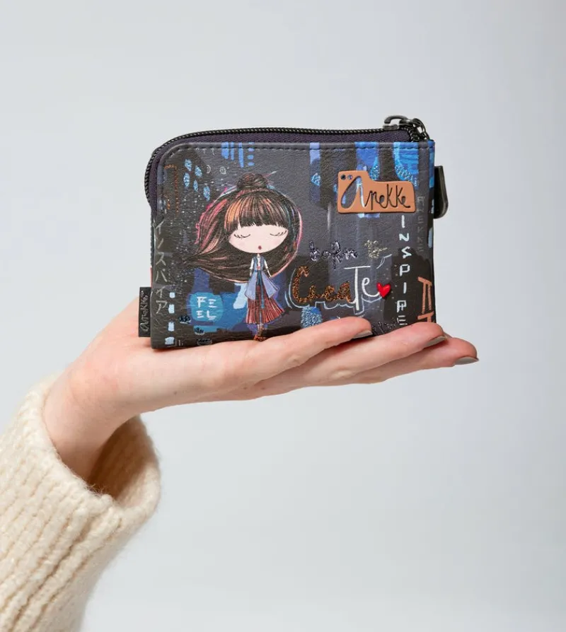 Anekke Contemporary Small Flexible Rfid Wallet Store