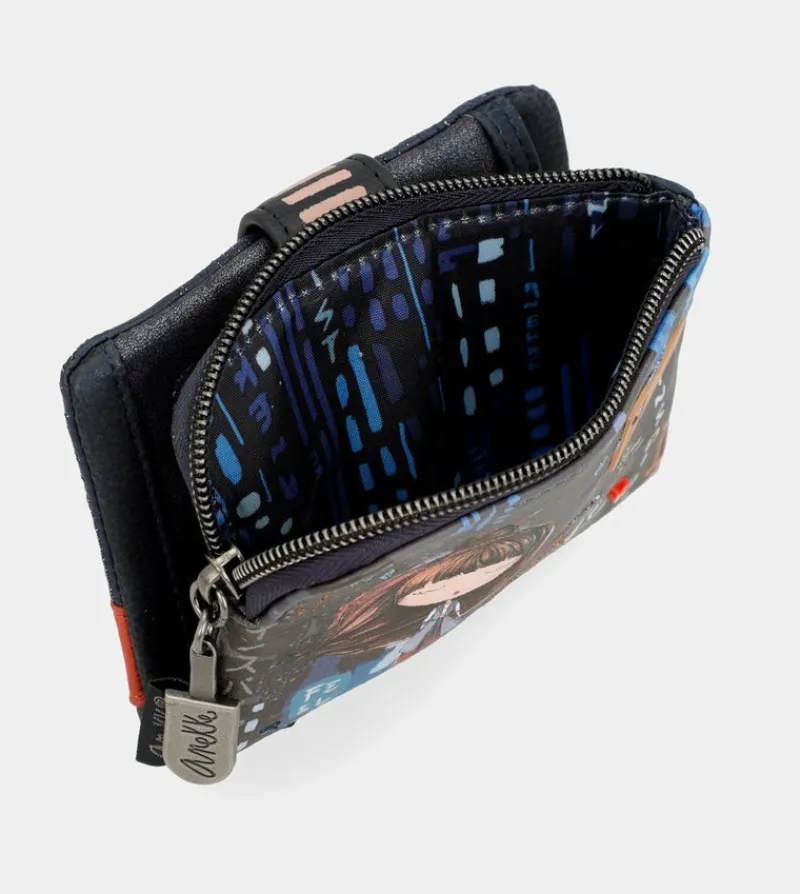 Anekke Contemporary Small Flexible Rfid Wallet Store