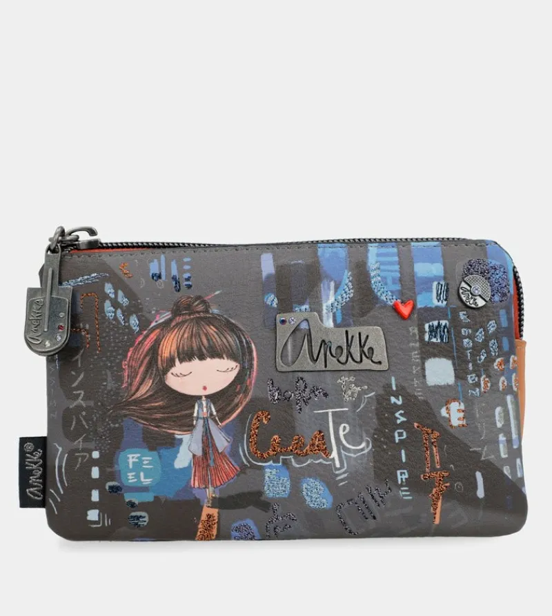 Anekke Contemporary Triple Compartment Wallet Outlet