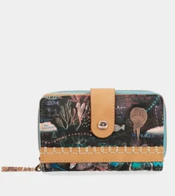 Anekke Coral Black Coin Purse Wallet New
