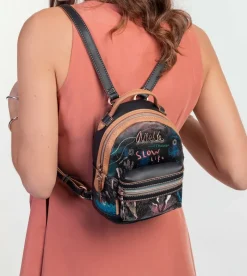 Anekke Coral Black Mini Backpack For Strolling Discount