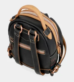 Anekke Coral Black Mini Backpack For Strolling Discount