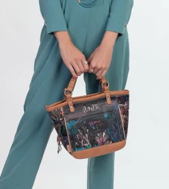 Anekke Coral Black Oval Shopper With Shoulder Strap Online