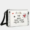 Anekke Energy 3 Compartments White Crossbody Bag Clearance