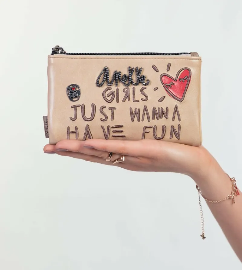 Anekke Energy Beige Large Wallet Fashion