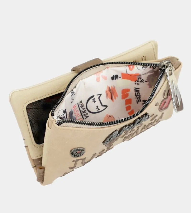 Anekke Energy Beige Large Wallet Fashion