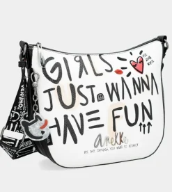Anekke Energy Large White Crossbody Bag Flash Sale
