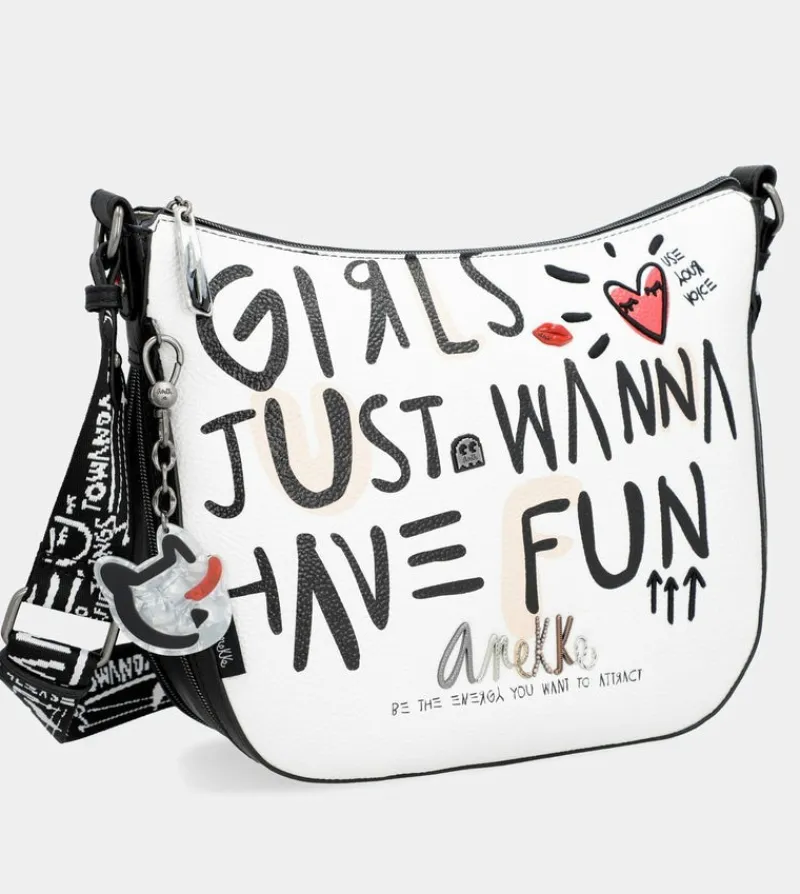 Anekke Energy Large White Crossbody Bag Flash Sale