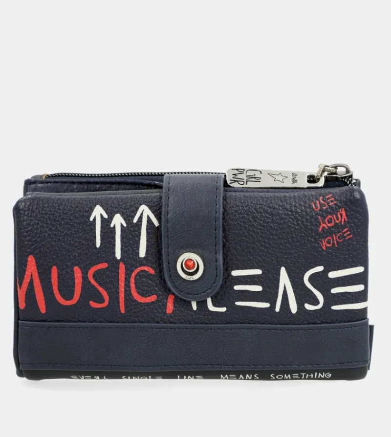 Anekke Energy Navy Blue Large Wallet Hot