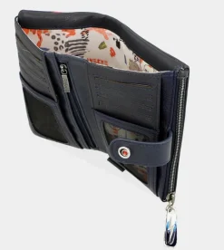 Anekke Energy Navy Blue Large Wallet Hot
