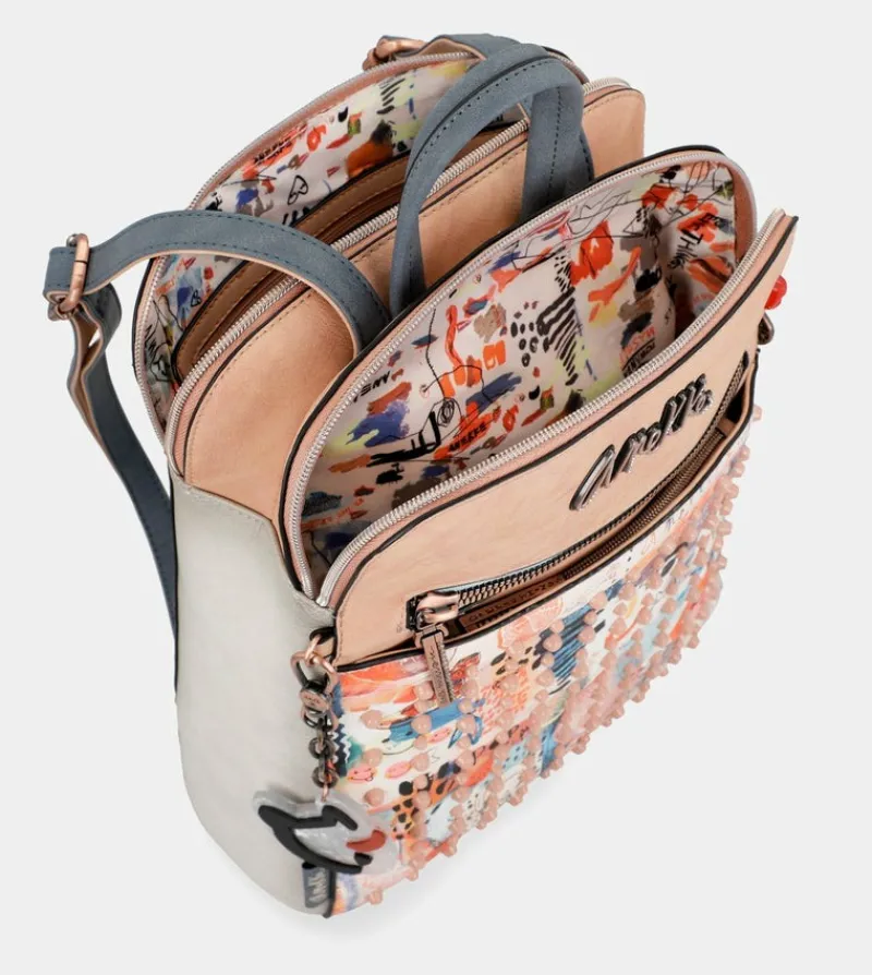 Anekke Fancy Double Compartment Backpack New