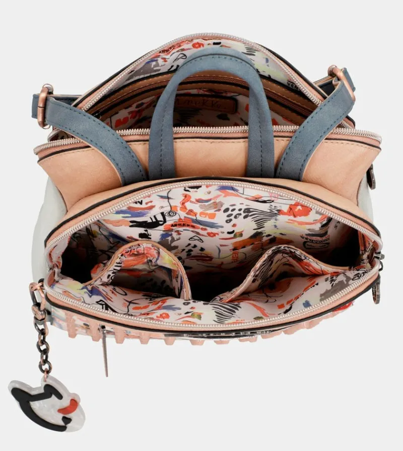 Anekke Fancy Double Compartment Backpack New