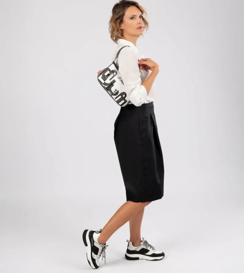 Anekke Fashion Black & White Sneakers Best Sale
