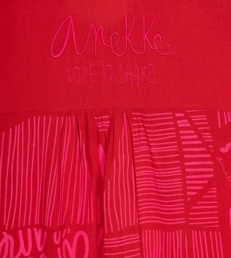 Anekke Fashion Red Shirt Cheap