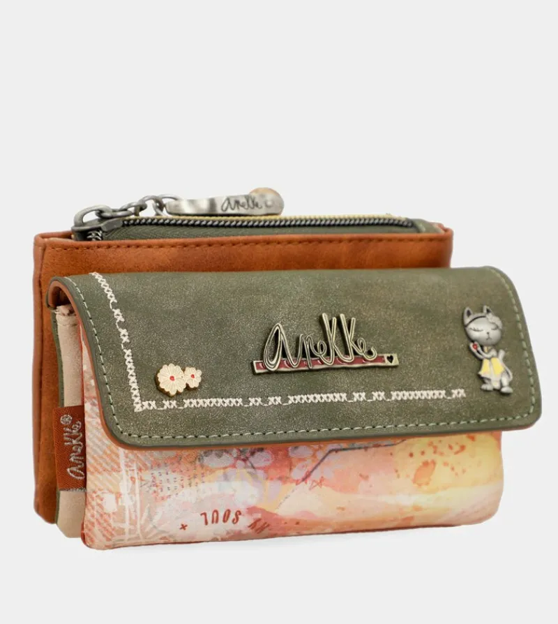 Anekke Flowers Coin Purse With Flap Best Sale