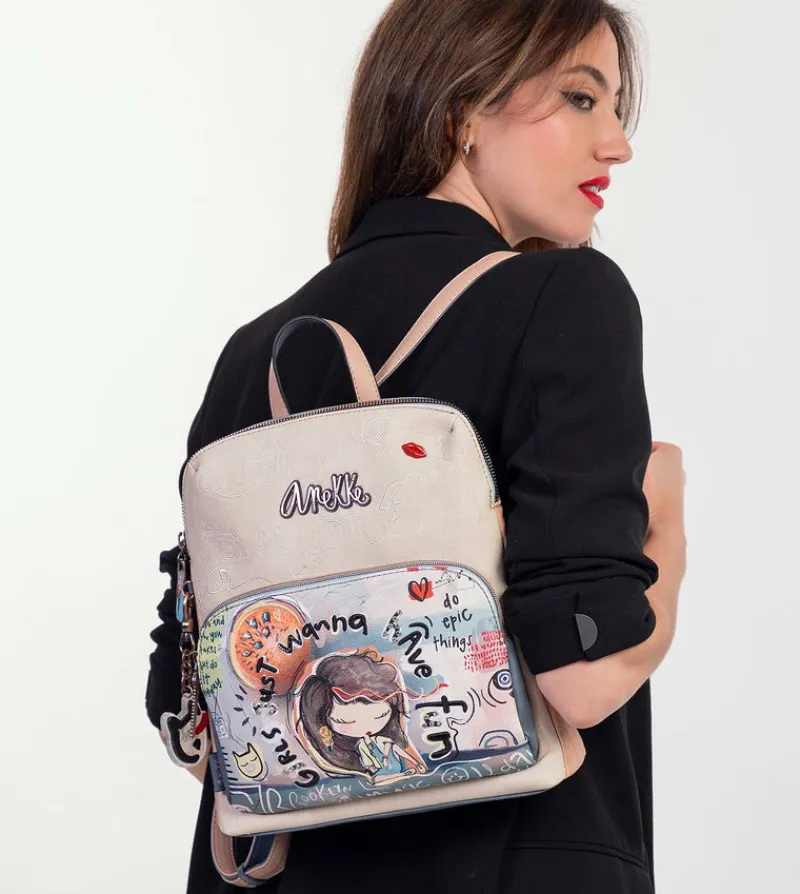 Anekke Fun & Music Backpack With Front Pocket Fun & Music Cheap