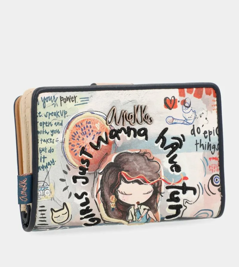 Anekke Fun & Music Medium Wallet New