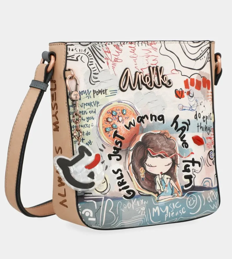 Anekke Fun & Music Printed Shoulder Bag Outlet