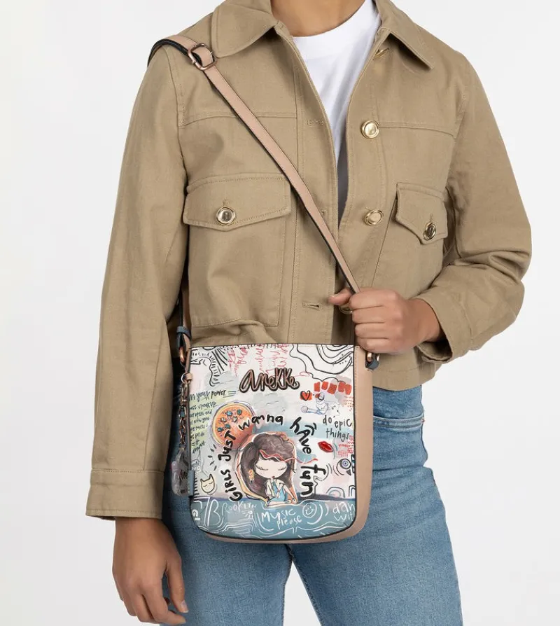 Anekke Fun & Music Printed Shoulder Bag Outlet