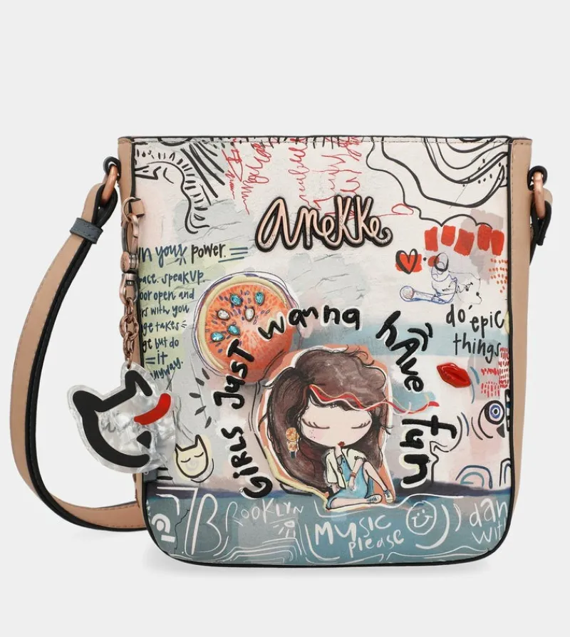 Anekke Fun & Music Printed Shoulder Bag Outlet