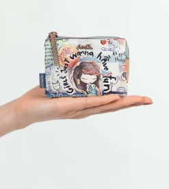 Anekke Fun & Music Triple Compartment Coin Purse Outlet