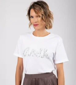 Anekke Glitter White T-Shirt Hot