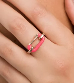 Anekke Gold Carabiner Ring Cheap
