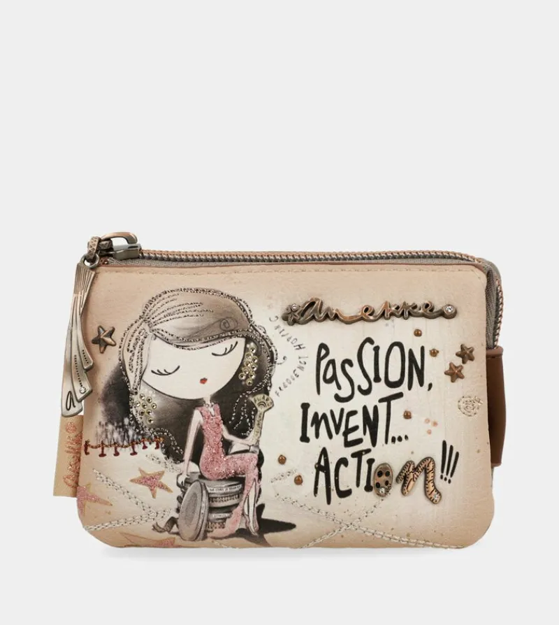 Anekke Hollywood 3-Compartment Coin Purse Cheap