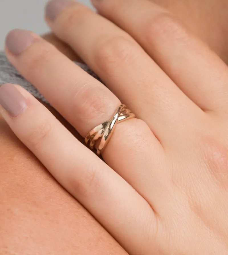 Anekke Jera Triple Golden Ring Discount