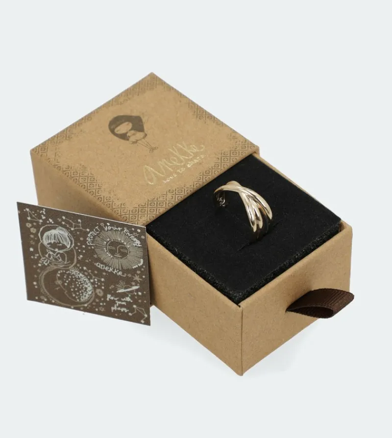 Anekke Jera Triple Golden Ring Discount