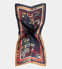 Anekke Kene Navy Blue Printed Scarf Outlet