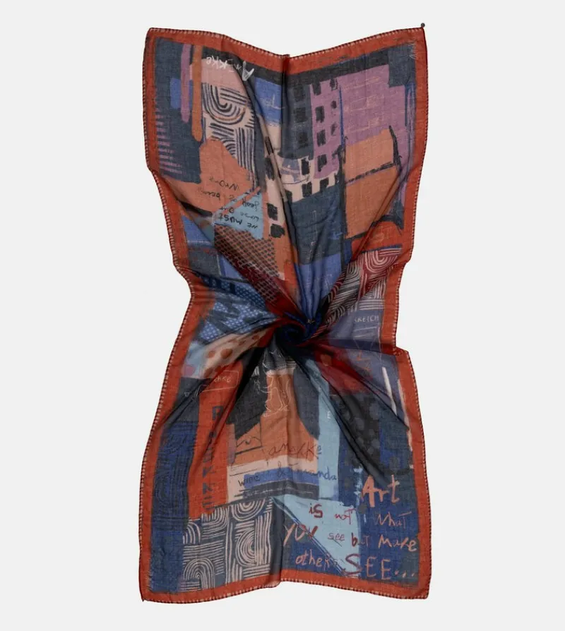 Anekke Kyomu Blue Scarf Best Sale