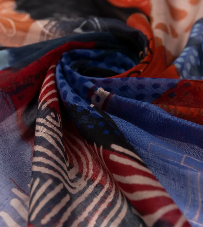 Anekke Kyomu Blue Scarf Best Sale