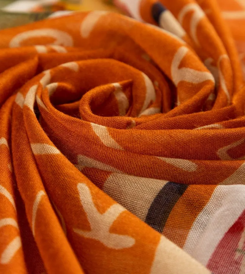 Anekke Magic Souls Ochre Print Scarf Best