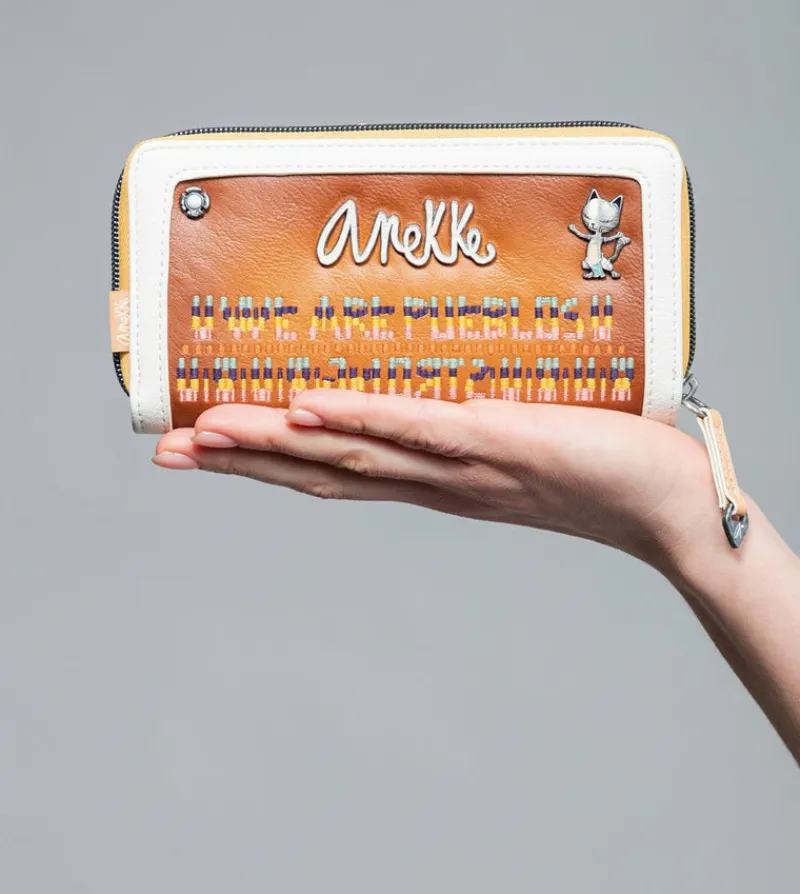 Anekke Magic Souls Rfid Brown Wallet Shop