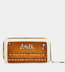Anekke Magic Souls Rfid Brown Wallet Shop