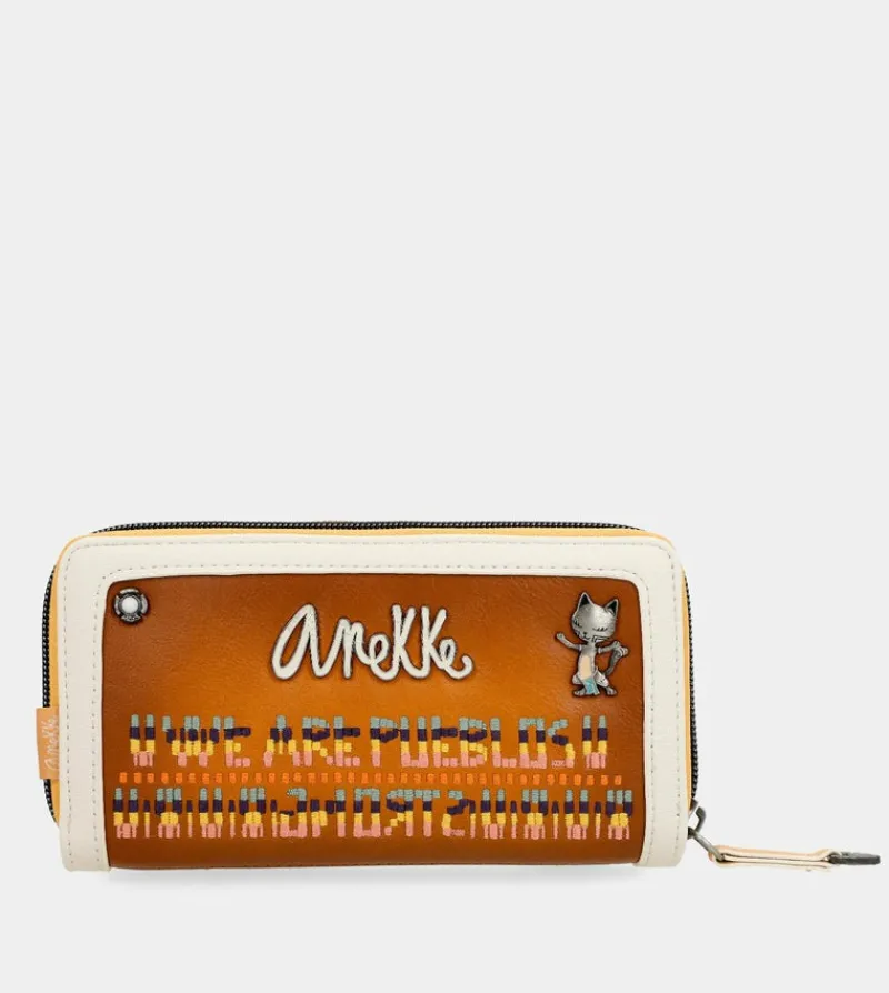 Anekke Magic Souls Rfid Brown Wallet Shop