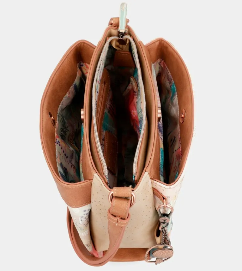 Anekke Mediterranean Triple Compartment Printed Crossbody Bag Outlet