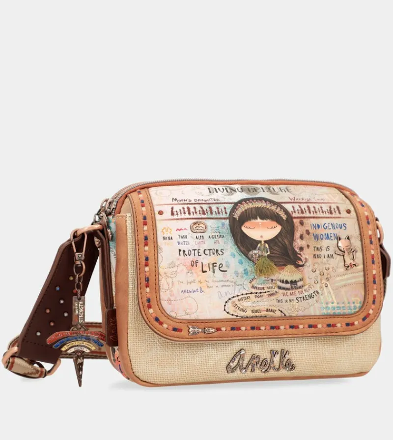 Anekke Menire Crossbody Bag With Flap 3 Compartments Best