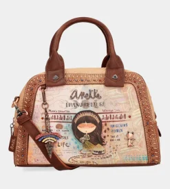Anekke Menire Double Handle Bag With Shoulder Strap Outlet