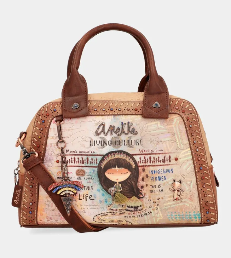 Anekke Menire Double Handle Bag With Shoulder Strap Outlet