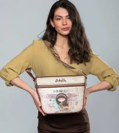 Anekke Menire Large Crossbody Bag With Pockets Flash Sale