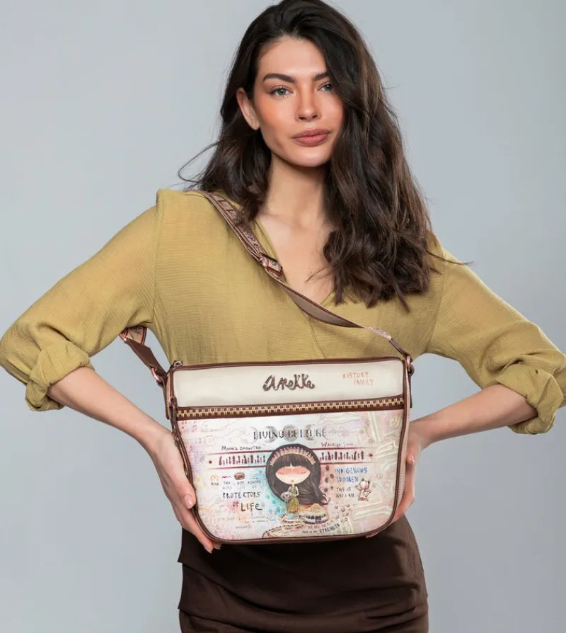Anekke Menire Large Crossbody Bag With Pockets Flash Sale